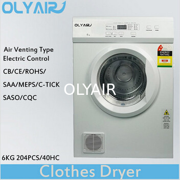 OlyAir évent la norme du contrôle électrique OZ60-16EW Australie du dessiccateur de vêtements 6Kg fournisseur