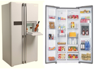 Réfrigérateur de BCD-580WT 580L côte à côte avec barre de distributeur de l'eau la mini fournisseur