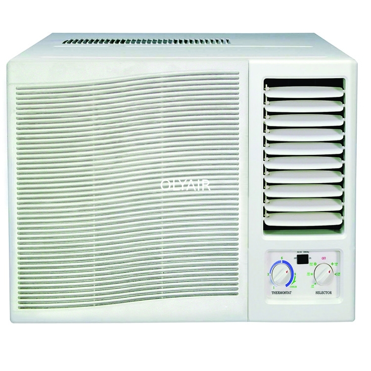 contrôle mécanique de climatiseur de fenêtre de 7000btu R410a frais et chaleur avec le contrôleur à distance fournisseur